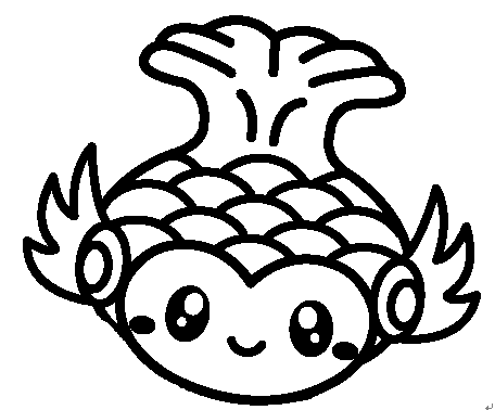 ㉑顔のみな～や（白黒）