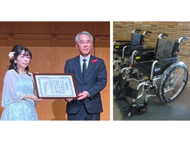 一般社団法人アラウンドビューティークラブ東海支部様、感謝状贈呈の様子