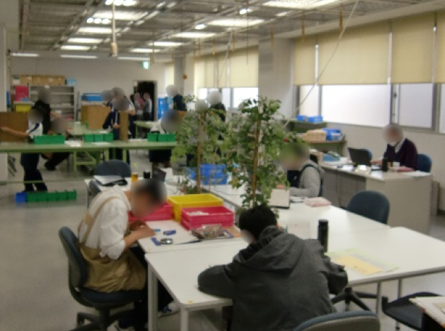 職業準備訓練の様子の写真