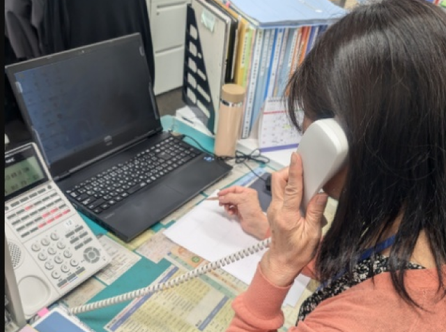 認知症コールセンター の様子の写真